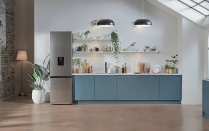 The two-door combined fridge-freezer