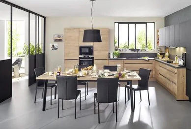 kitchen with island layout