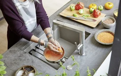 Under-mount sink