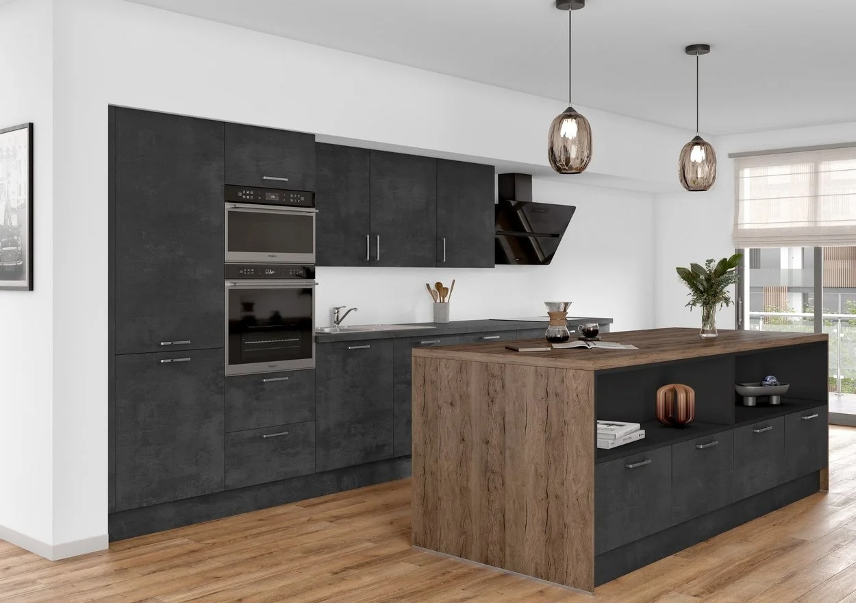 Layout with island