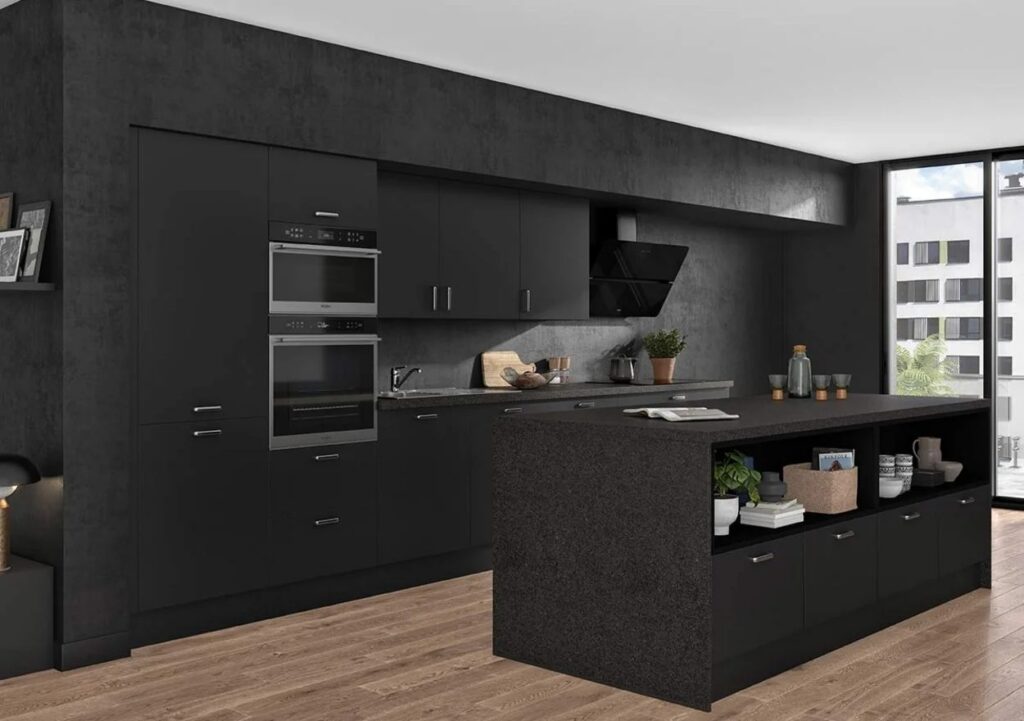 Layout with island